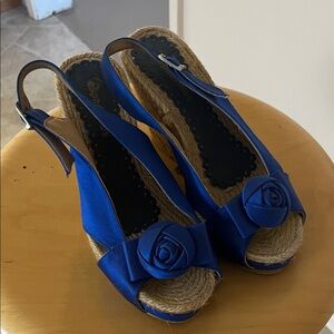 Aldo Cobalt Blue Espadrille Sandals
